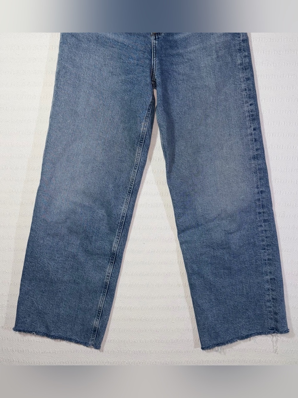 Agolde Womens Ren High Rise Wide Leg Medium Wash Blue Denim Jeans Size 26 - Picture 6 of 14